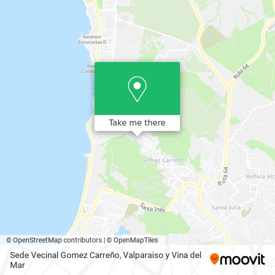 Sede Vecinal Gomez Carreño map