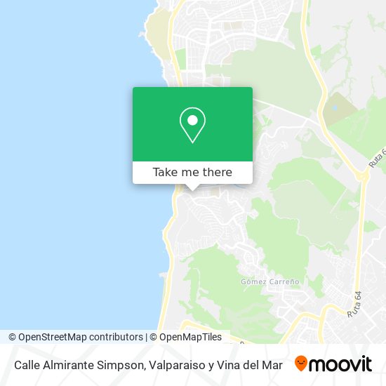 Mapa de Calle Almirante Simpson