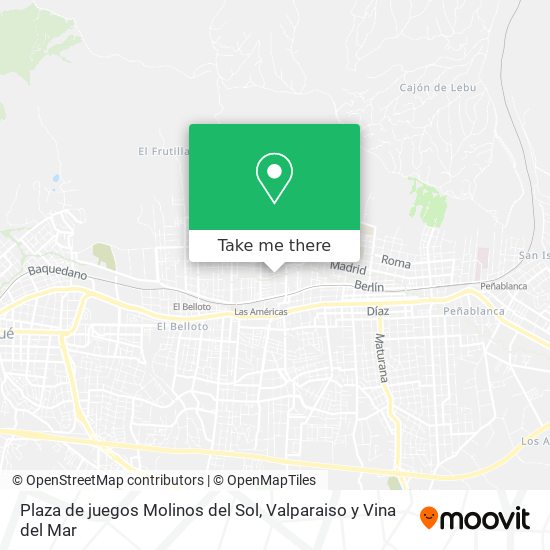 Mapa de Plaza de juegos Molinos del Sol