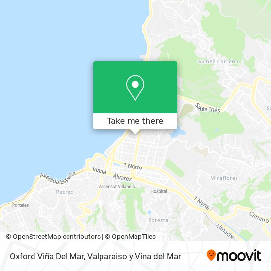 Oxford Viña Del Mar map