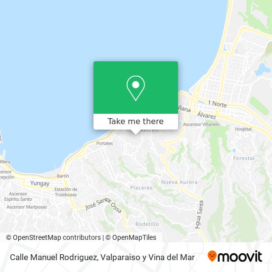 Mapa de Calle Manuel Rodriguez