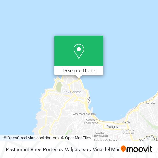 Restaurant Aires Porteños map