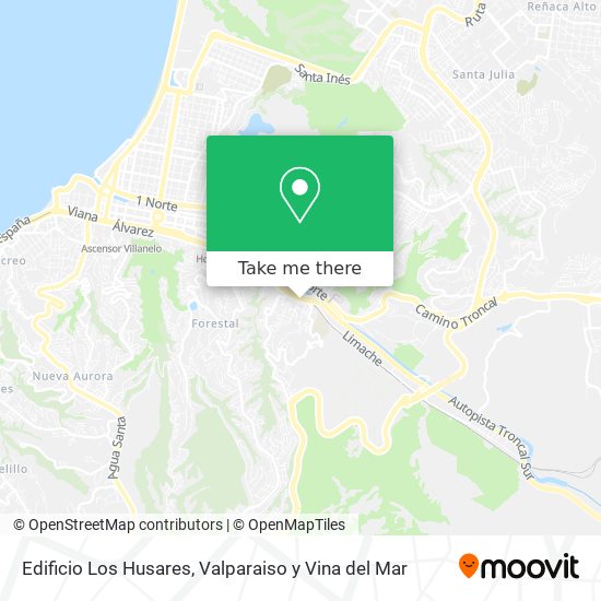 Edificio Los Husares map