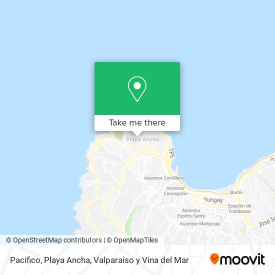 Pacifico, Playa Ancha map