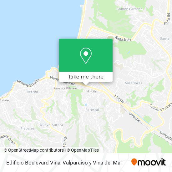 Mapa de Edificio Boulevard Viña