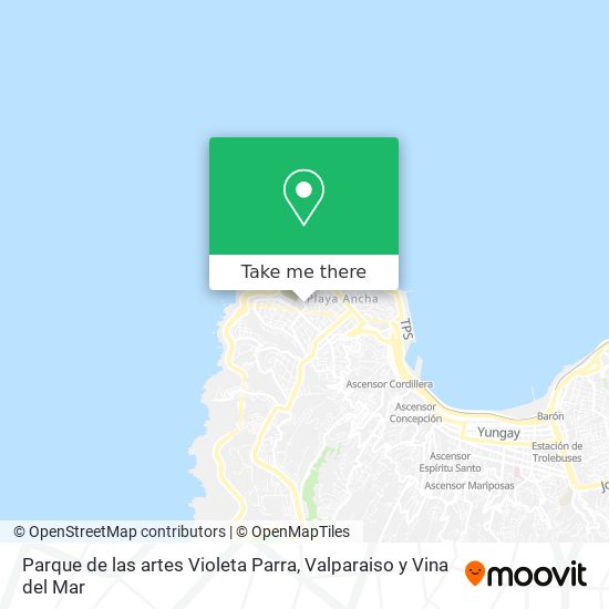 Parque de las artes Violeta Parra map