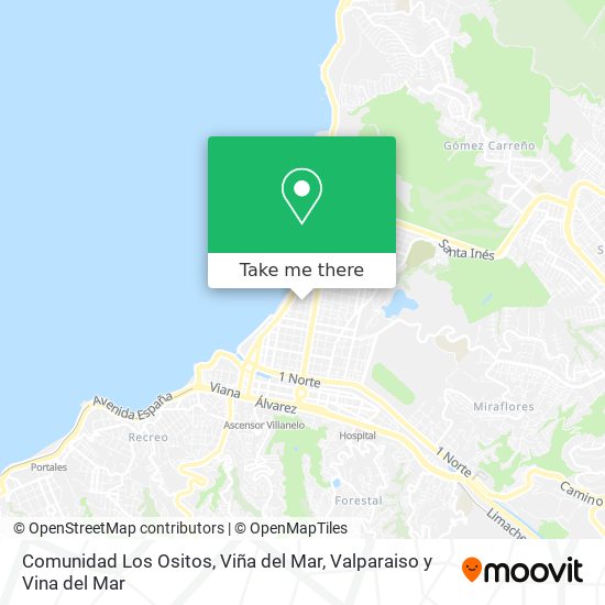 Comunidad Los Ositos, Viña del Mar map