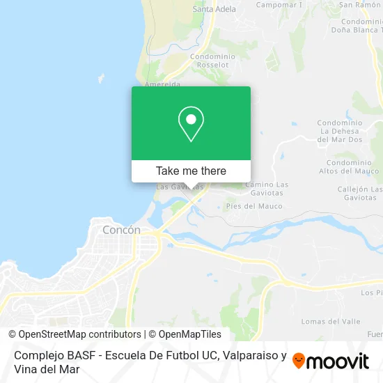 Complejo BASF - Escuela De Futbol UC map