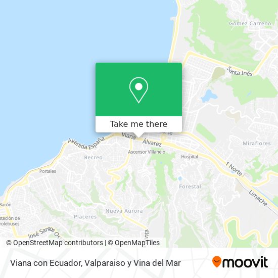 Viana con Ecuador map