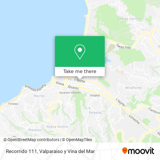 Recorrido 111 map