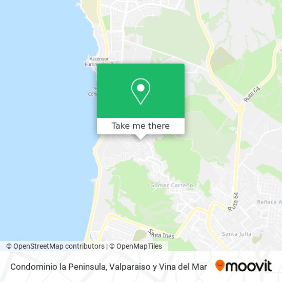 Condominio la Peninsula map