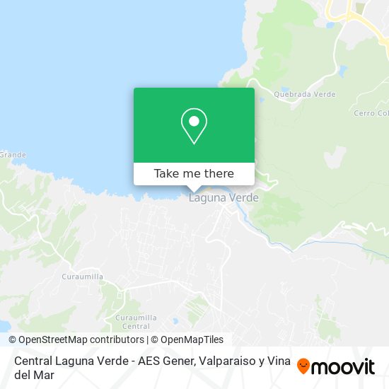 Central Laguna Verde - AES Gener map