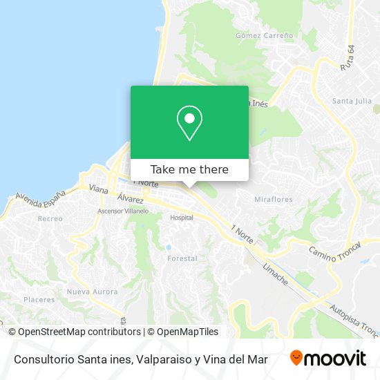 Consultorio Santa ines map