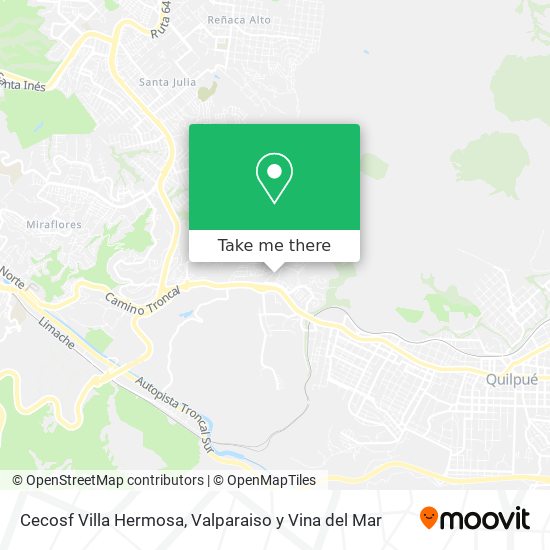 Cecosf Villa Hermosa map