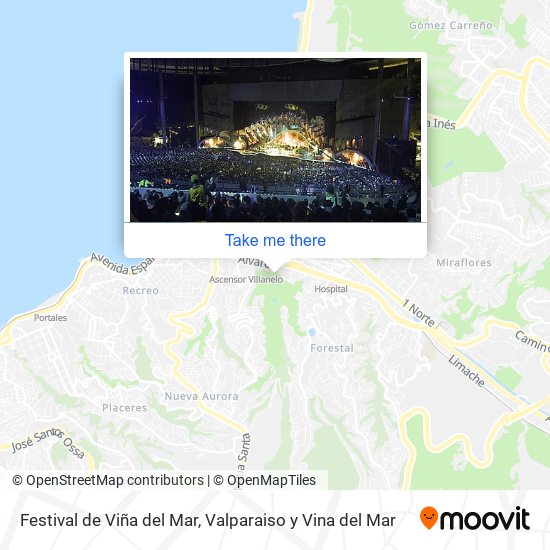 Festival de Viña del Mar map