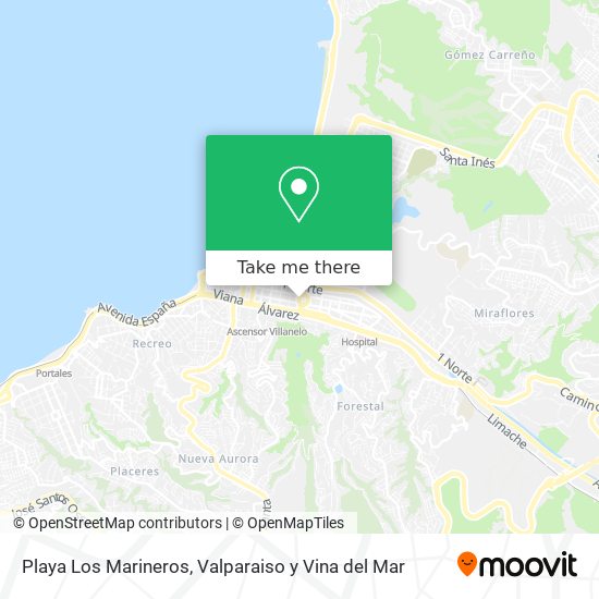 Playa Los Marineros map