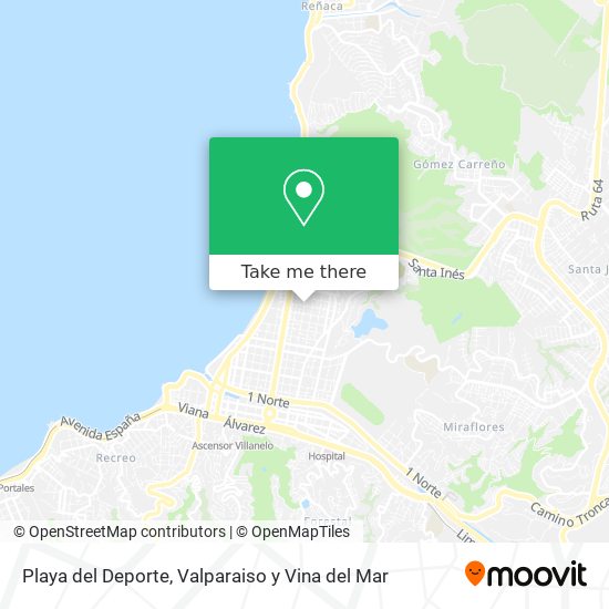 Playa del Deporte map