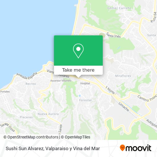 Sushi Sun Alvarez map