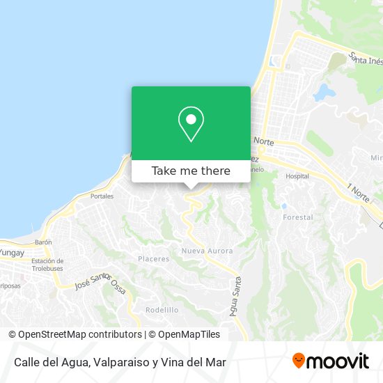 Mapa de Calle del Agua