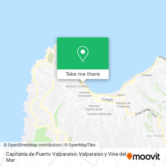 Mapa de Capitanía de Puerto Valparaíso