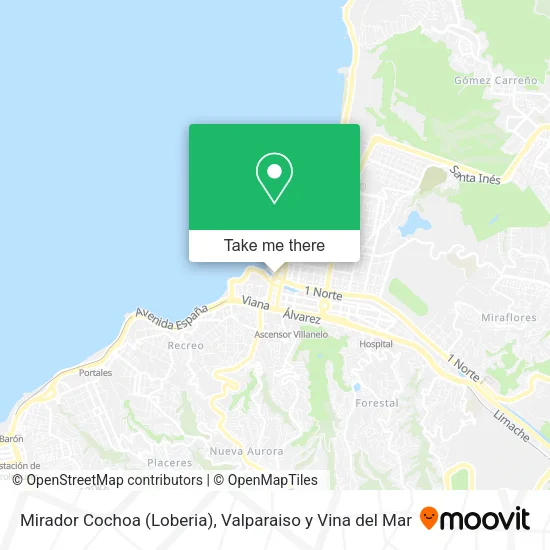 Mapa de Mirador Cochoa (Loberia)
