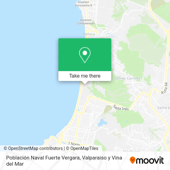 Población Naval Fuerte Vergara map