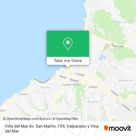 Viña del Mar Av. San Martín, 199 map