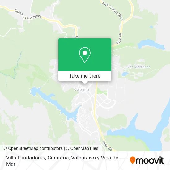 Mapa de Villa Fundadores, Curauma