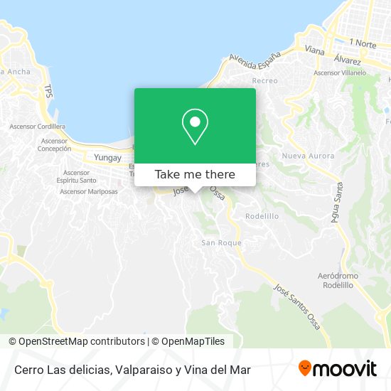 Mapa de Cerro Las delicias