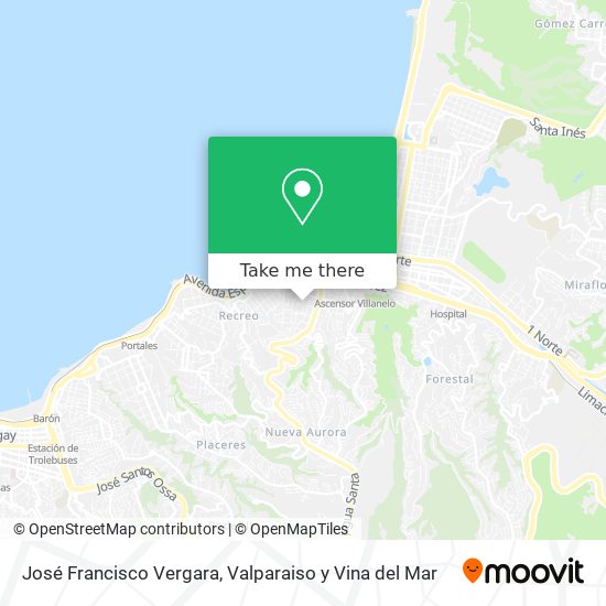 José Francisco Vergara map