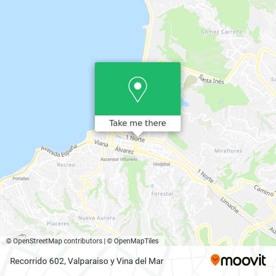 Recorrido 602 map