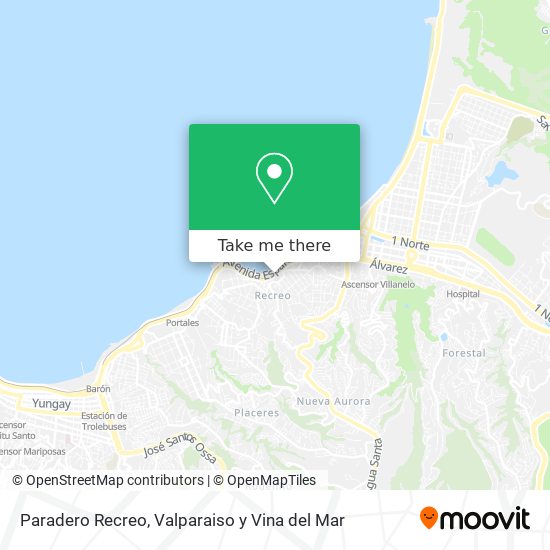 Paradero Recreo map