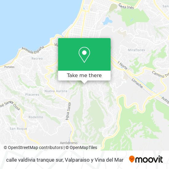 Mapa de calle valdivia  tranque sur