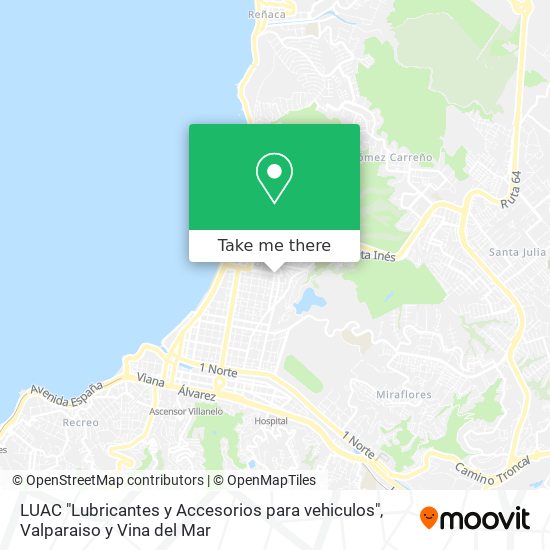 Mapa de LUAC "Lubricantes y Accesorios para vehiculos"