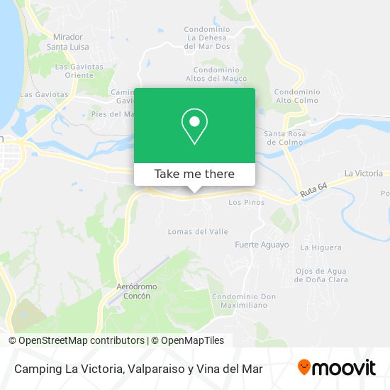 Camping La Victoria map