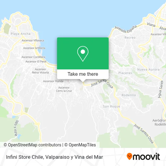 Infini Store Chile map