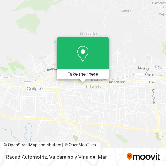Racad Automotriz map