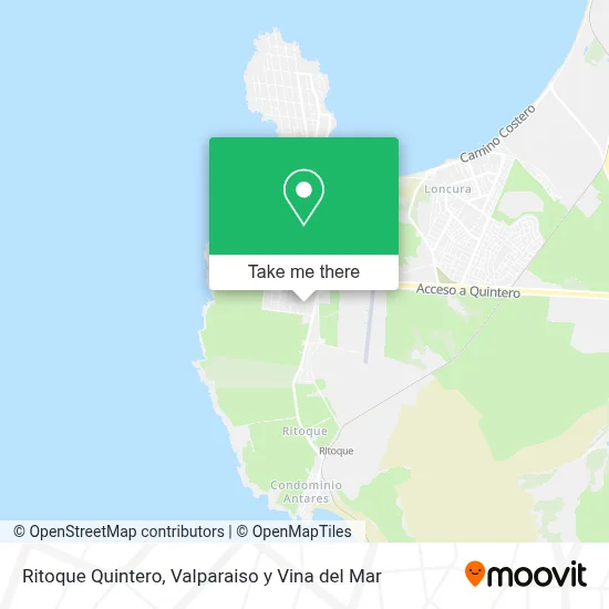 Ritoque Quintero map