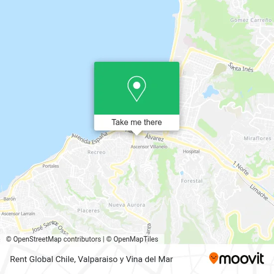Rent Global Chile map
