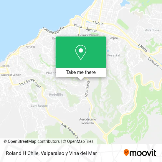 Roland H Chile map