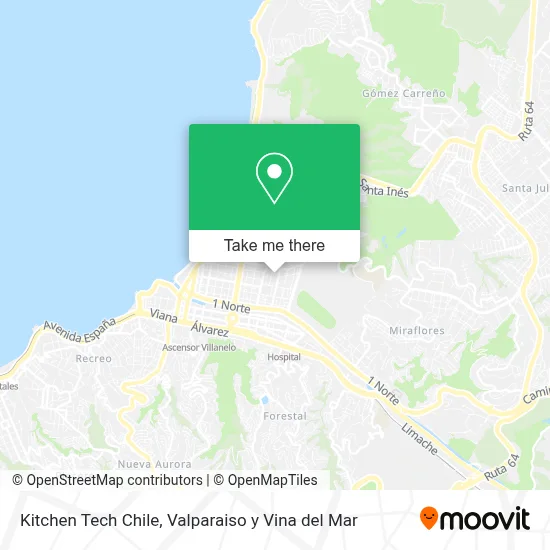 Kitchen Tech Chile map
