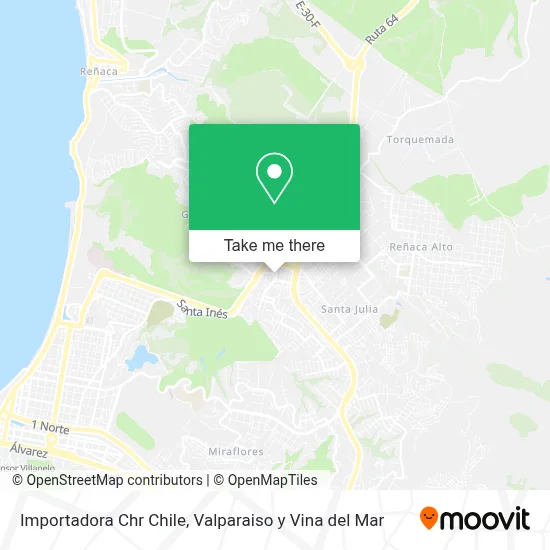Importadora Chr Chile map