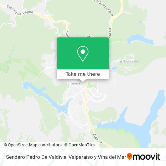 Sendero Pedro De Valdivia map