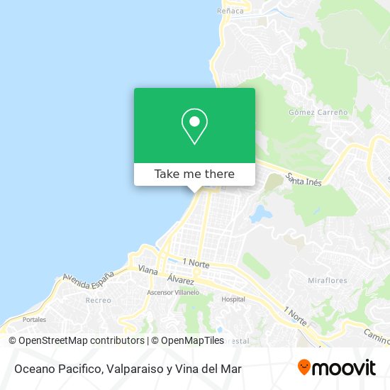 Oceano Pacifico map