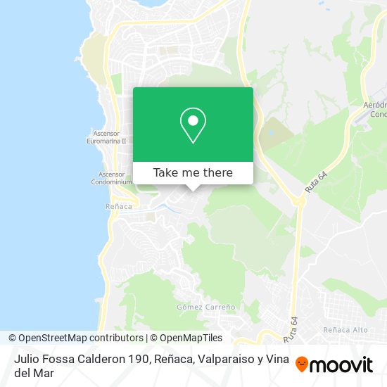 Julio Fossa Calderon 190, Reñaca map