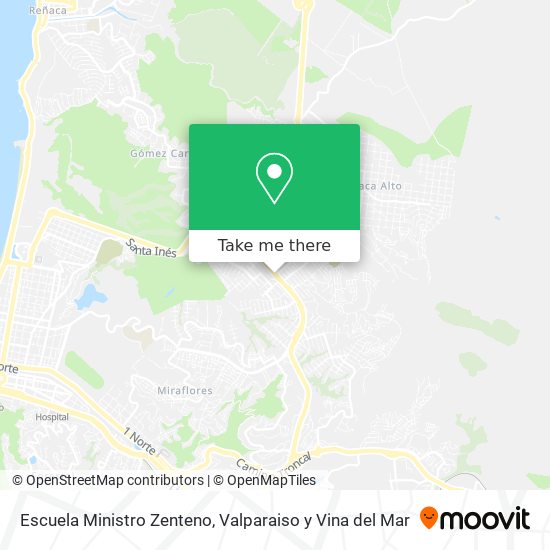 Mapa de Escuela Ministro Zenteno
