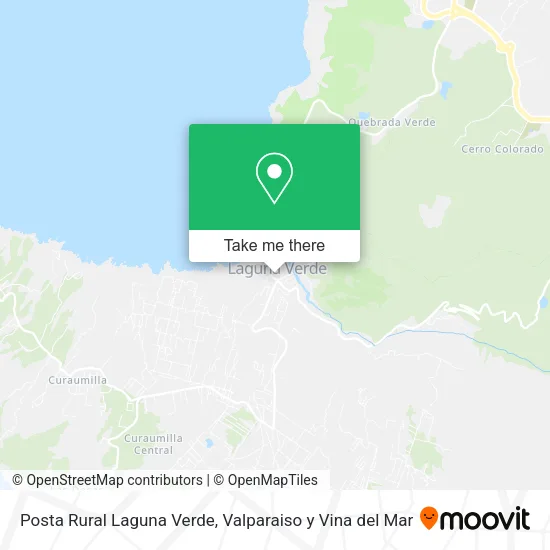 Mapa de Posta Rural  Laguna Verde
