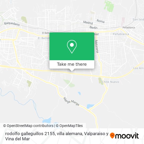 rodolfo galleguillos 2155, villa alemana map