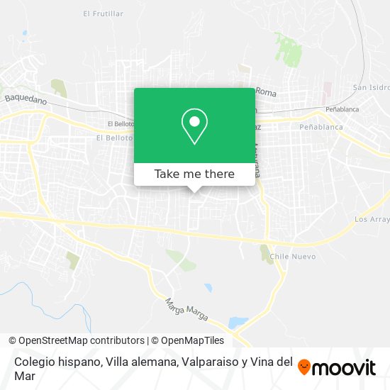 Colegio hispano, Villa alemana map