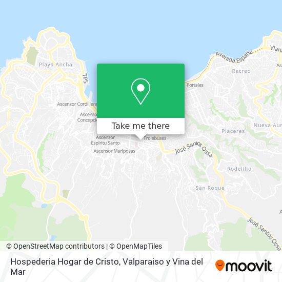 Mapa de Hospederia Hogar de Cristo